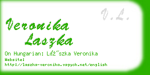 veronika laszka business card